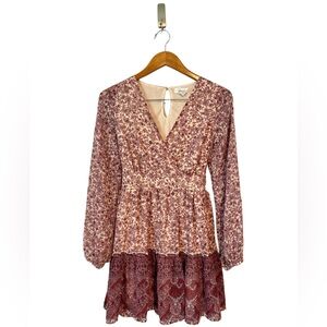 Floral Long Sleeved Dress